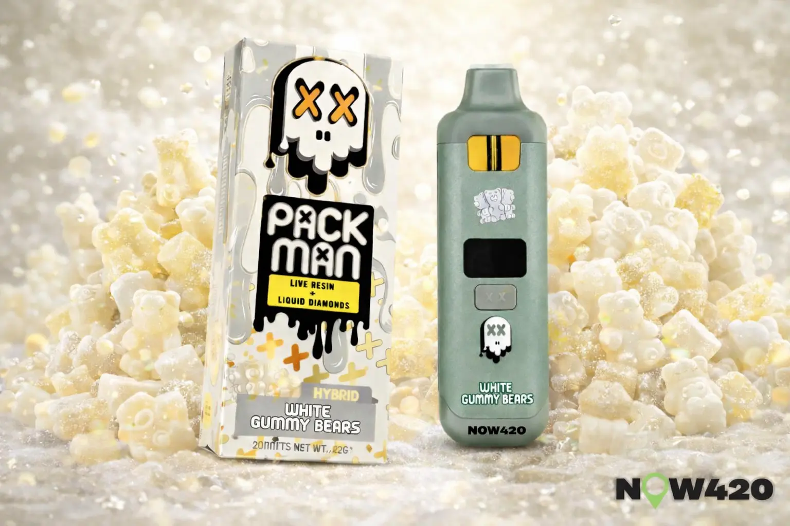 Packman White Gummy Bears (2G)
